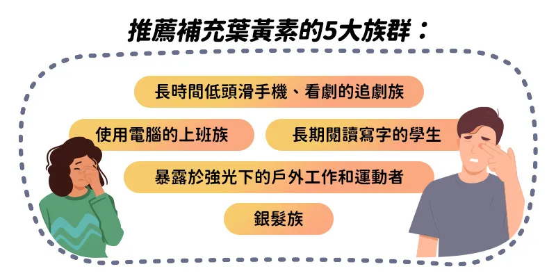推薦補充葉黃素的5大族群