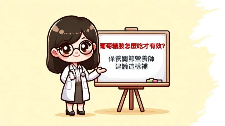 葡萄糖胺怎麼吃才有效？保養關節營養師建議這樣補